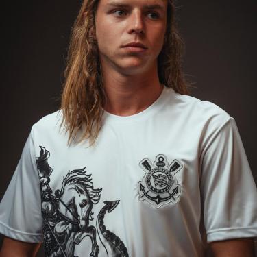 Imagem de Camisa Corinthians São Jorge Branca Masculina-Masculino