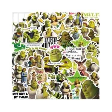 Imagem de Adesivos De Graffiti De Monstro Shrek 52pcs Decalques Impermeáveis Par