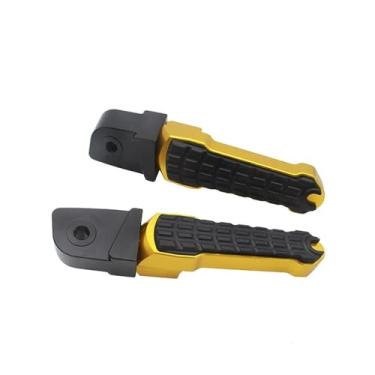 Imagem de Anti-derrapante Para forza125 2023 2022 2021 força 250 300 350 cnc pedal do passageiro traseiro pé-placas(Ouro)