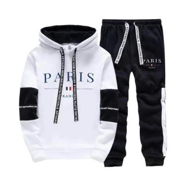 Imagem de Moletom Masculino Confortável Com Capuz, Roupa Esportiva Versátil, Cal