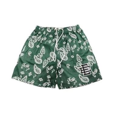 Imagem de Shorts Casuais Masculinos De Malha Listrada Eric Emanuel EE Para Fitne