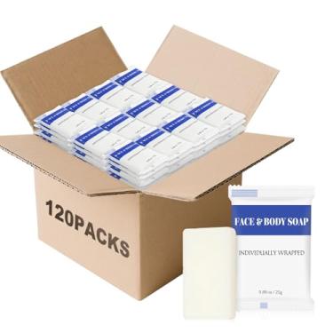 Imagem de Sabonete em barras de tamanho para viagem, embalagem individual, mini sabonetes corporais pequenos para mãos e rosto, artigos de higiene pessoal para hotel, abrigo/sem-teto/lar de idosos/caridade