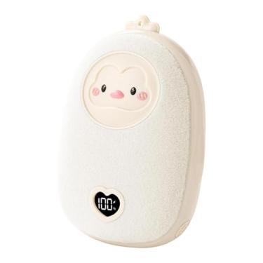 Imagem de menolana Aquecedor de mãos elétrico recarregável e portátil de bolso com 3 configurações de temperatura ajustáveis ​​para pesca, esqui e outras atividades ao, Bege