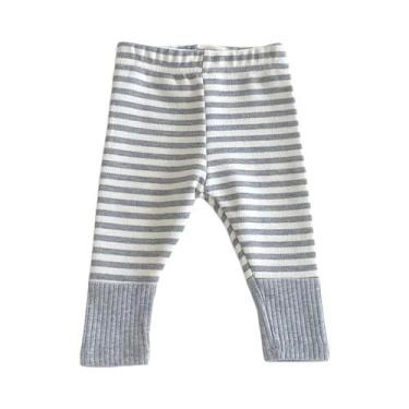 Imagem de Leggings Listradas Em Cores Candy Para Bebês Meninos E Meninas Moda De