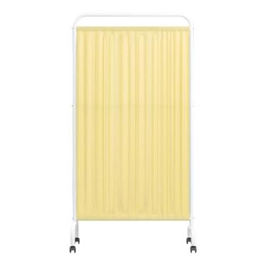 Imagem de Tela de privacidade médica sobre rodas, divisor de parede portátil independente para quarto, divisor de quarto dobrável com rodízios de bloqueio (1, bege)