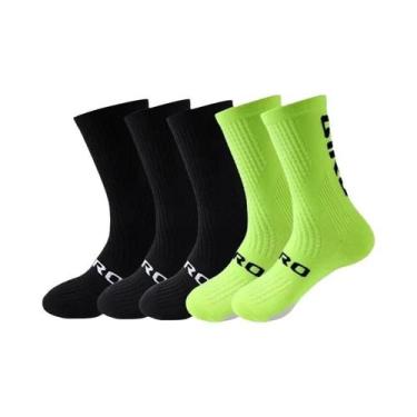 Imagem de Meias De Ciclismo Masculinas De Compressão Até O Joelho, 5 Pares, Para