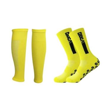 Imagem de Meias De Futebol Antiderrapantes De Comprimento Médio Para Homens E Mu