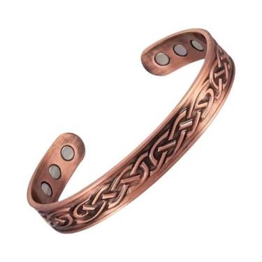 Imagem de Pulseira Magnética De Energia Vintage Em Cobre Antigo, Estilo Europeu-