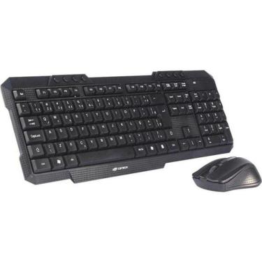 Imagem de Kit Teclado E Mouse C3tech K-w10 Sem Fio Preto