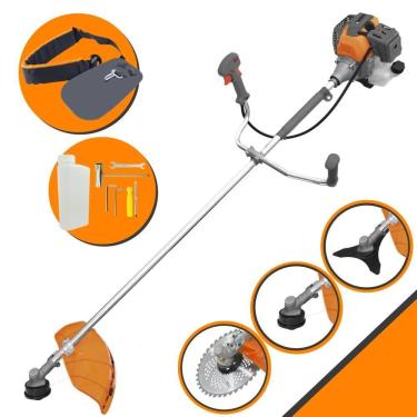 Imagem de Roçadeira Tekna Lateral 52cc à Gasolina + Faca 40 Dentes