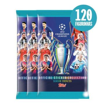 Imagem de Pack c/ 20 Envelopes UEFA Oficial 2024/2025 - 120 Figurinhas-Unissex