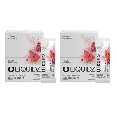 Imagem de LIQUIDZ® - Eletrólitos Zero Açúcares - Melancia com Romã - Kit 2 Caixas - 28 sachês-Unissex