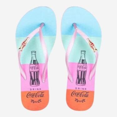 Imagem de Chinelo Coca Cola Bottle Stripe Feminino Rosa-Feminino
