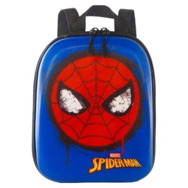 Imagem de Lancheira de Costas 3D Homem Aranha Infantil Impermeável, Azul