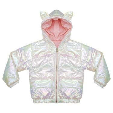 Imagem de Jaqueta Infantil Look Jeans Puff Metalizada Furta-Cor, 02