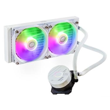 Imagem de Water Cooler P/ Processador Cooler Master Masterliquid 240l Core 240mm P/ Intel/amd Argb Branco -ml