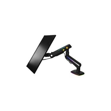 Imagem de Suporte de Mesa Articulado Gamer para Monitor de 32" a 60" North Bayou, com Pistão a Gás, RGB, Preto - F6 NB