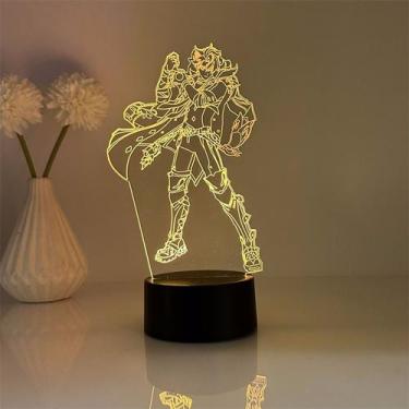 Imagem de Luz noturna LED 3D Plants vs Zombies Wriothesleys Color Change - Yiwei