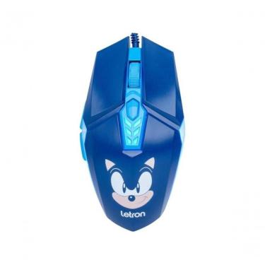 Imagem de Mouse Gamer Letron Sonic 3600dpi Rbg Azul