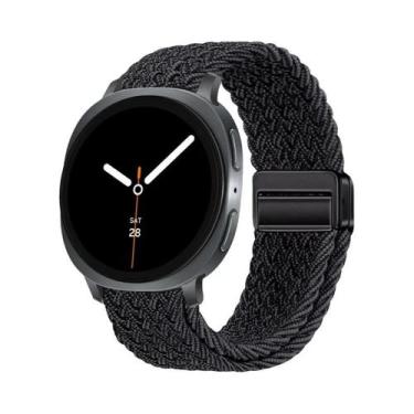 Imagem de Pulseira Magnética De Nylon Trançado Solo Loop De 40mm 44mm 46mm Para 