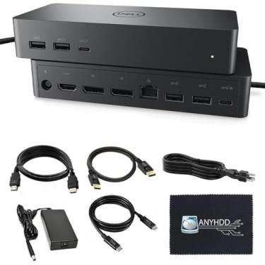 Imagem de ANYHDD UD22 - Docking Station Universal para Notebooks Dell com 10 Portas USB, 130W de Potência, HDMI, DisplayPort e USB-C, Preto