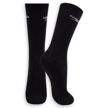Imagem de Meia Esportiva Cano Longo Speedo 8027, Preto, 39-44