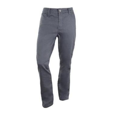 Imagem de Calça Jeans Masculina Dudalina Slim Color Cinza Médio - 910119197-Masculino