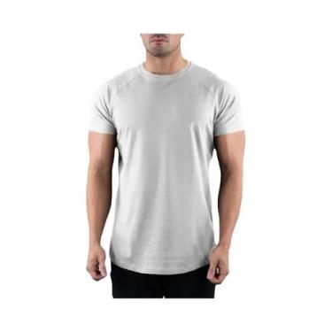 Imagem de Camiseta Esportiva Masculina Slim Fit De Secagem Rápida, Manga Curta, 
