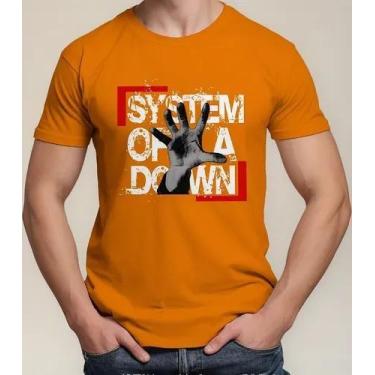 Imagem de Camiseta Camisa de Algodão Adulto Masculina Feminina Banda de Rock Sys