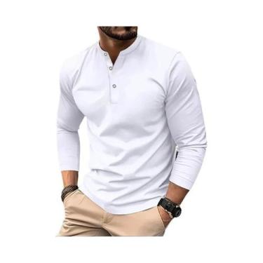 Imagem de Camiseta Masculina De Verão De Manga Longa Henry Polo Respirável Confo