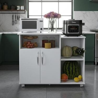 Imagem de Fruteira Armário com Espaço para Microondas e Bebedouro  2 Portas com 