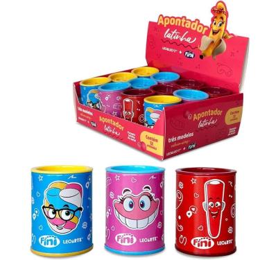 Imagem de Apontador Latinha Deposito 2 Furos Fini - - Leo&Leo