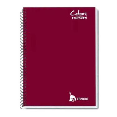 Imagem de Caderno Universitário Tamoio Espiral 96fls Neutro Vinho