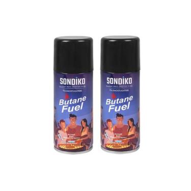Imagem de Pacote com 2 recargas de combustível de butano Sondiko Premium para is