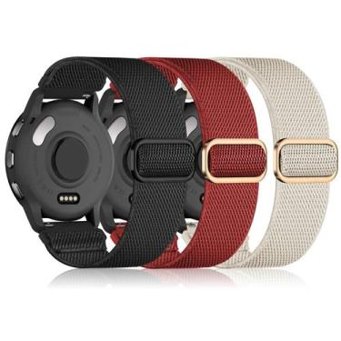 Imagem de Bandas elásticas esportivas de nylon de 22 mm para Garmin Vivoactive 4