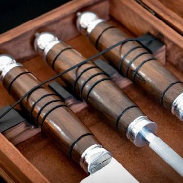 Imagem de Conjunto Tri Mestre Cuteleiro SG 10 Polegadas com Estojo em Madeira - 
