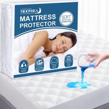 Imagem de Protetor de colchão impermeável Mattress Topper Pad Full XL - Moonsea
