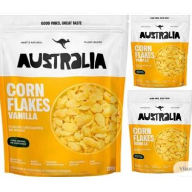 Imagem de CornFlakes Australia Sabor Sweet Vanilla Baunilha de 200g Harts Natura