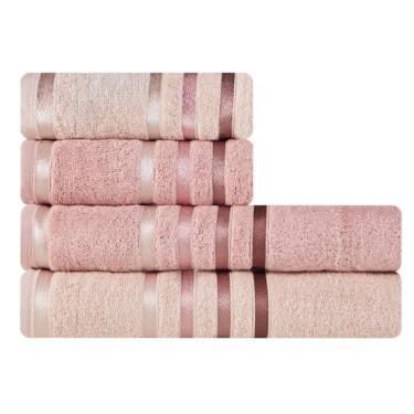 Imagem de Jogo de Toalhas 4 Peças Banhão e Rosto Fio Penteado Lumina Karsten