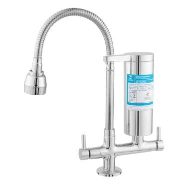 Imagem de Torneira de Cozinha de Mesa com Filtro em Abs com Bica Gourmet 1/4vt 2178 C62 Plena Cromado