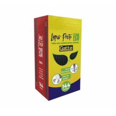 Imagem de Lápis Preto Nº2 Hb Caixa Com 144 Unds Gatte Sextavado Resina - Make+