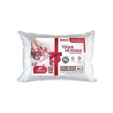Imagem de Travesseiro Toque De Rosas Antiácaro Plumax Lavável Fibrasca