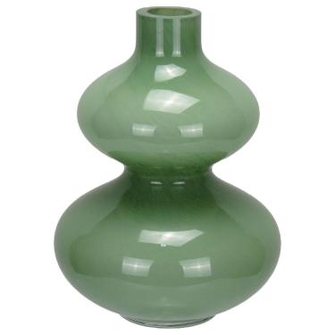 Imagem de VASO DECORATIVO ENFEITE PLANTA GARRAFA VIDRO 18x13x13cm VERDE
