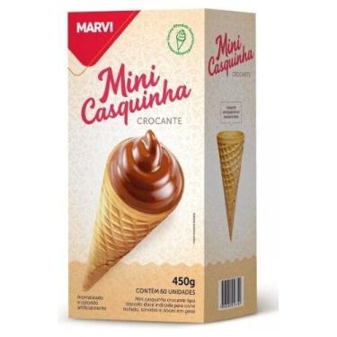 Imagem de Mini Casquinha Sorvete Crocante Aprox. 120 Uni 2 Cx 450g - Marvi