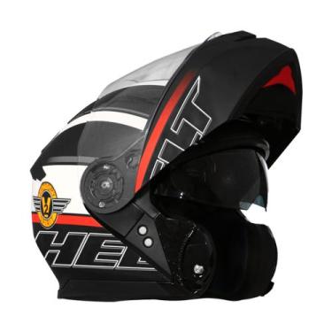 Imagem de Capacete helt new hippo glass spirit preto fosco