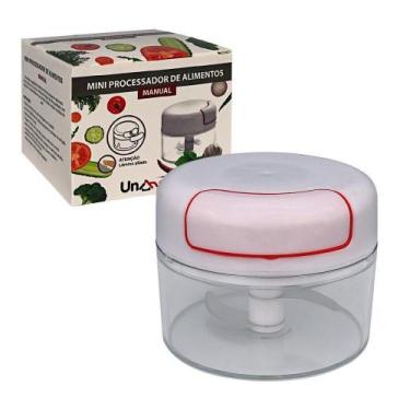 Imagem de Mini Multiprocessador Triturador Manual 2 Lâminas Inox Alho - SQ COMER