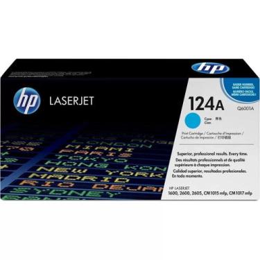 Imagem de Toner Original HP Q6001A 124A Ciano HP Color LaserJet 1600 2600 2605 C