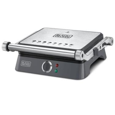 Imagem de Grill Elétrico G1400-BR Com Abertura 180 Black+Decker 127V - Black-dec