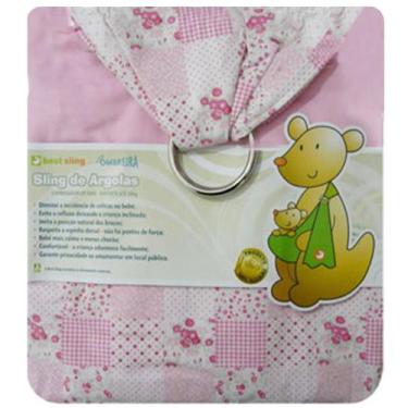Imagem de Sling De Argolas Best Sling Com Ombreira Patchwork Rosa