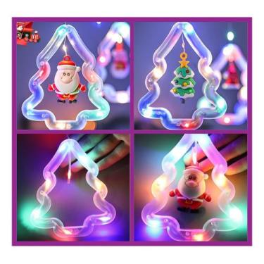 Imagem de Pisca Pisca Cascata Cortina Luz Led Natalina Arvore De Natal Papai Noe